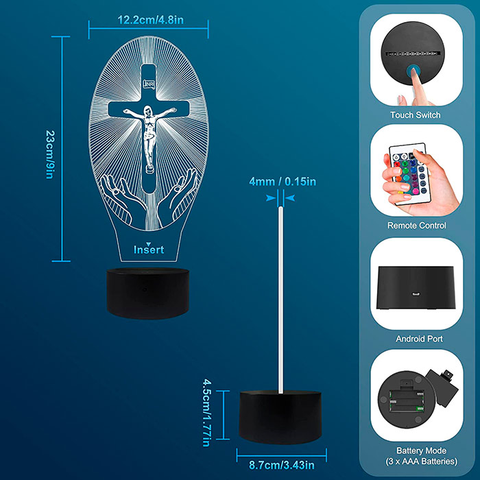 3DCross, dekorace s náboženským motivem - Ježíš - Image 2