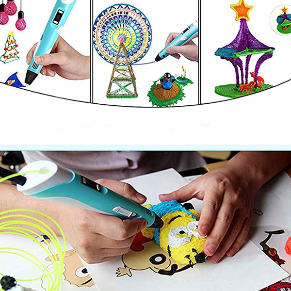 3Dpen, inovativní pero na vytváření 3D kreseb ve 3 různých barvách - Image 8