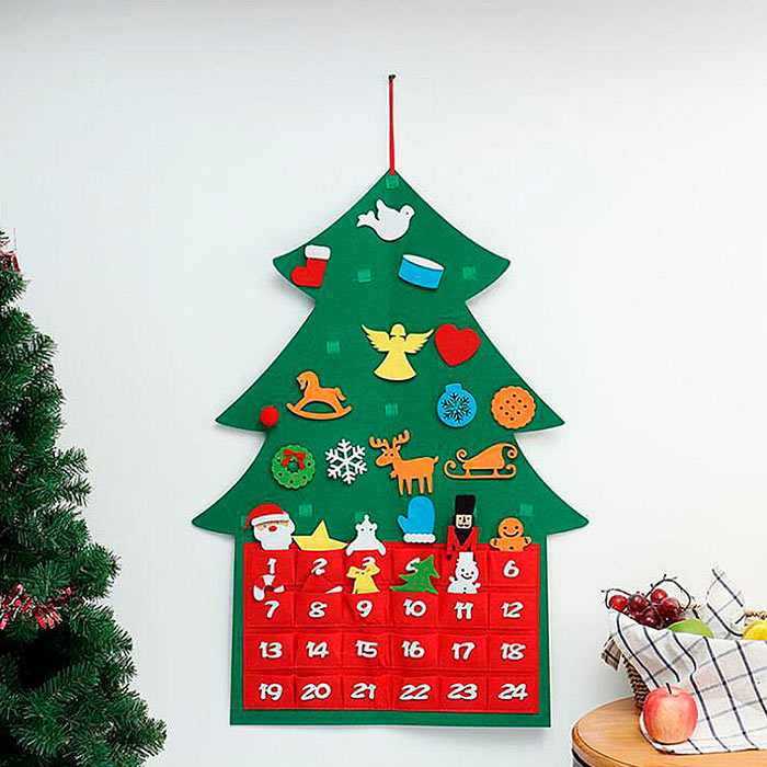 AdventTree, vánoční stromek z filcu s kalendářem - Image 4