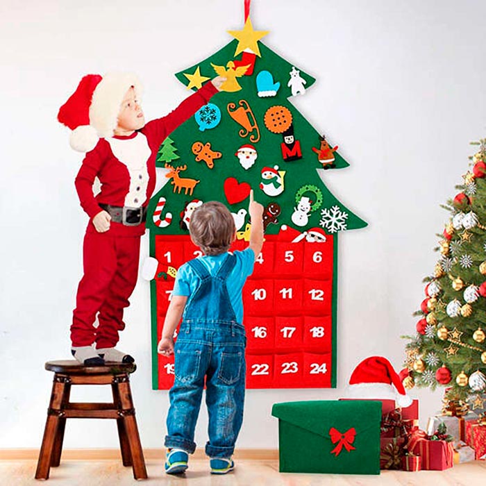 AdventTree, vánoční stromek z filcu s kalendářem - Image 6