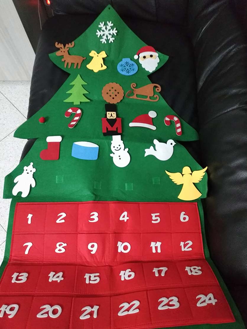 AdventTree, vánoční stromek z filcu s kalendářem - Image 10