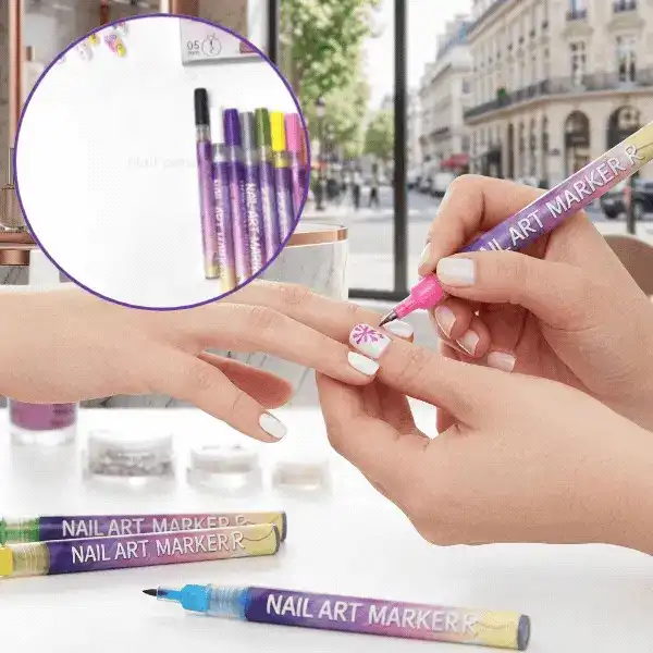 Sada barevných per na malování nehtů, ArtNails - Image 1