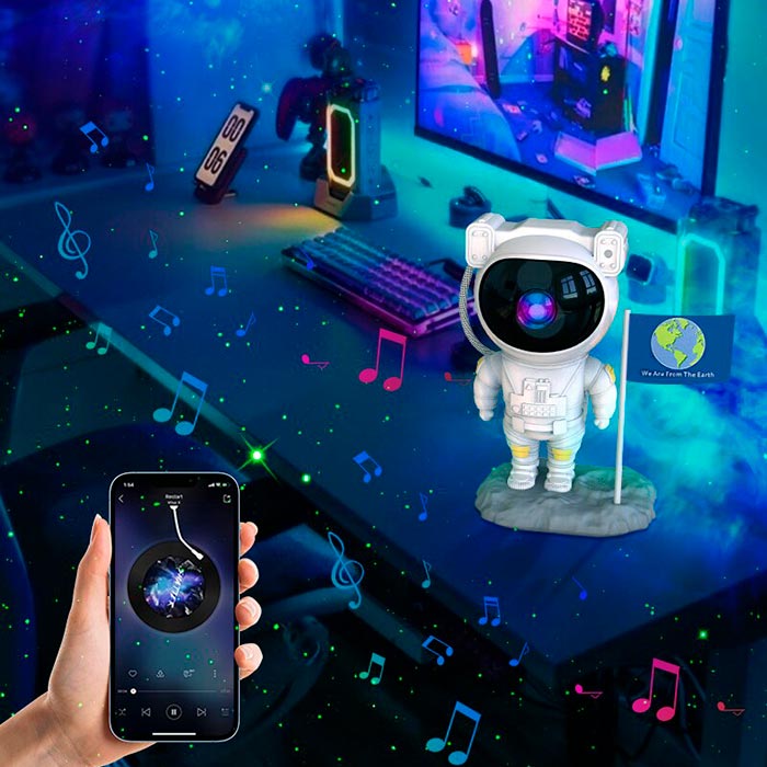 AstronautLamp, noční projektor s efektem galaxie a LED světlem - Image 8