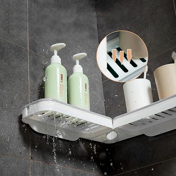 BathroomShelf, koupelnová polička, kterou lze nainstalovat v úhlu 90° nebo 180° - Image 6