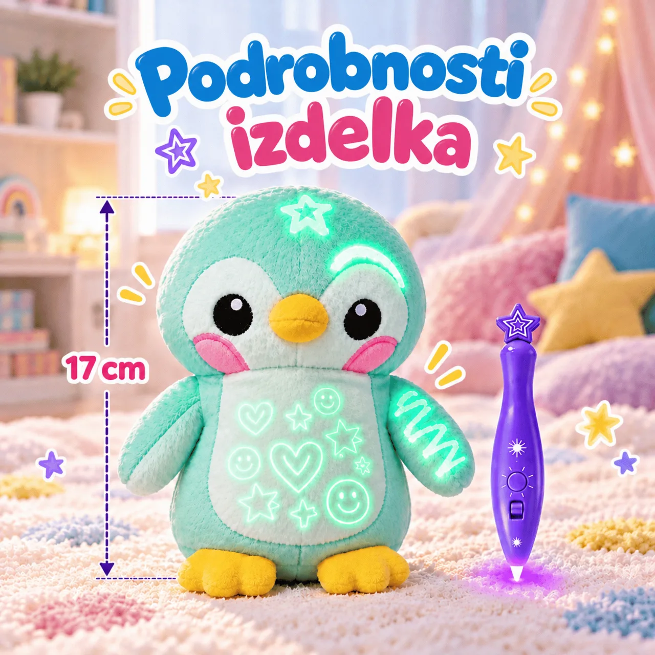 Svítící plyšový tučňák, BestFriend - Image 3