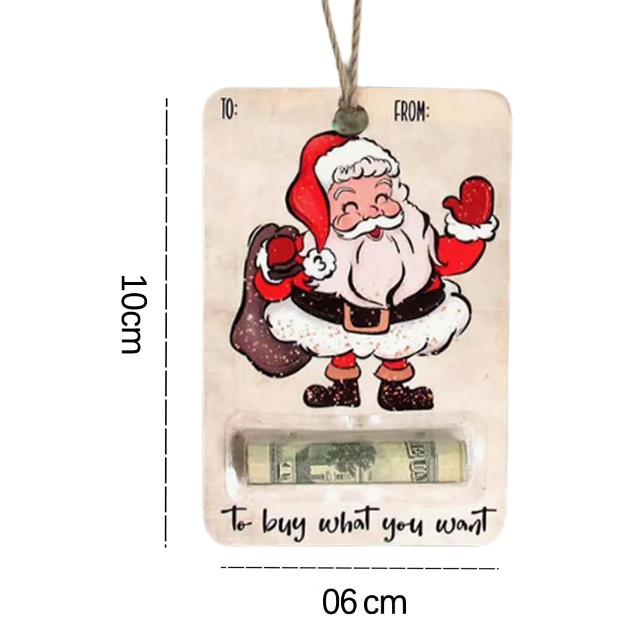 BestGift, vánoční přání s kapsou na peníze (3 kusy) - Image 1