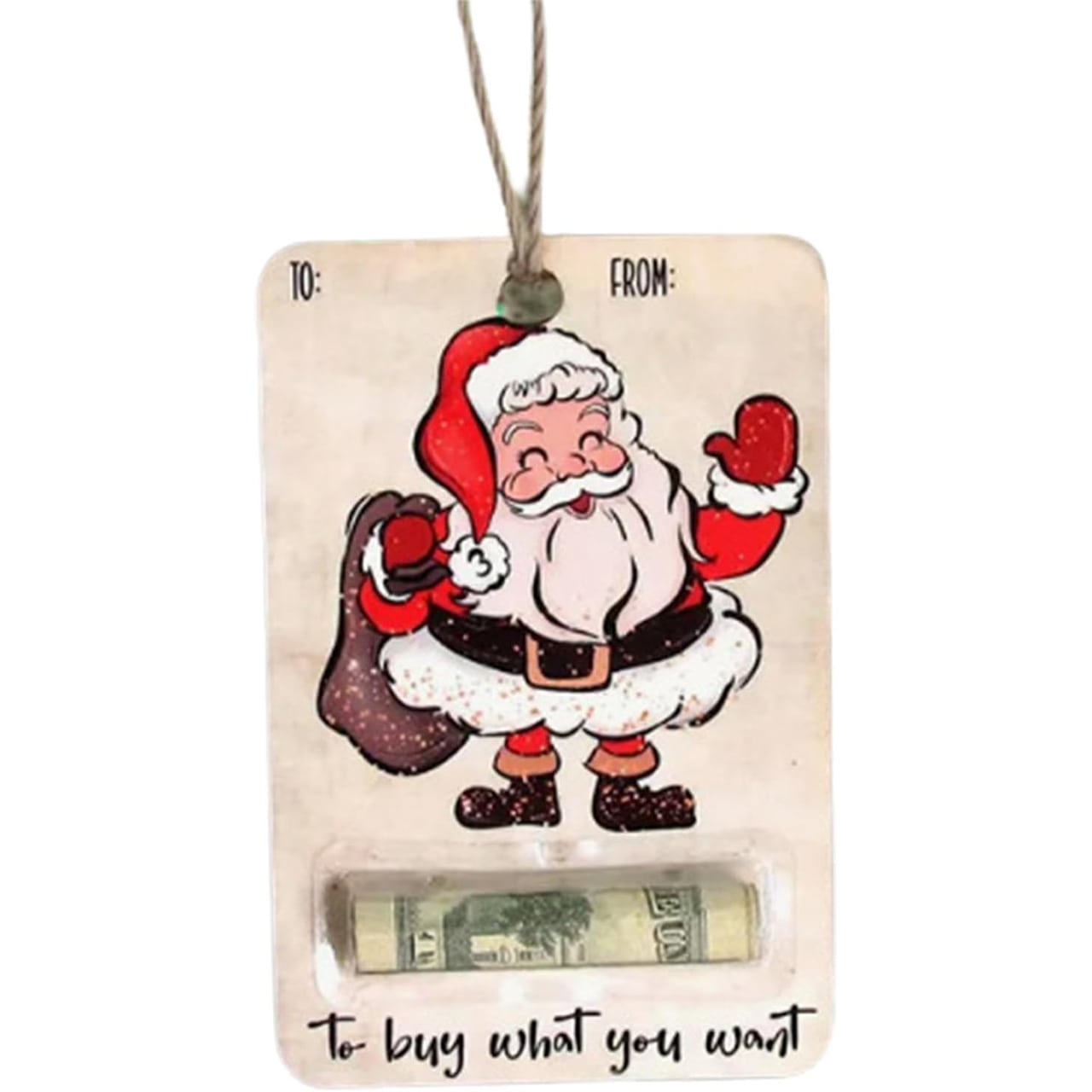 BestGift, vánoční přání s kapsou na peníze (3 kusy) - Image 2
