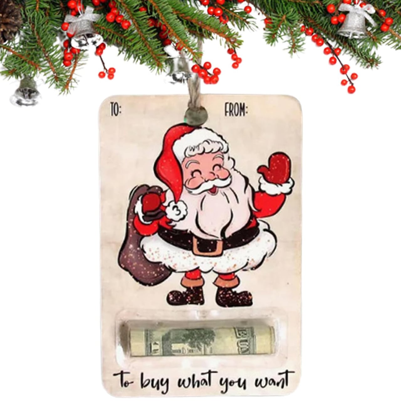 BestGift, vánoční přání s kapsou na peníze (3 kusy) - Image 3