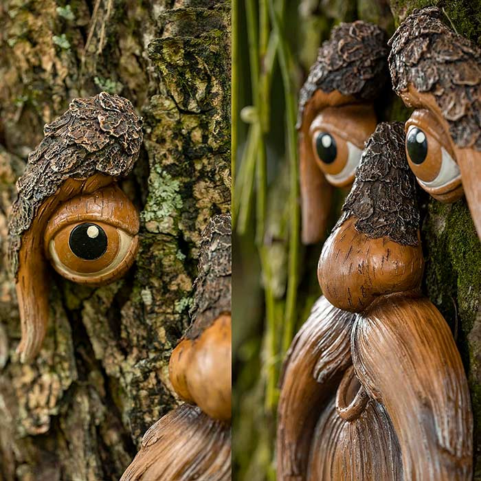 BirdFeeder, dekorace na strom ve tvaru obličeje, která slouží zároveň jako krmítko pro ptáky - Image 4