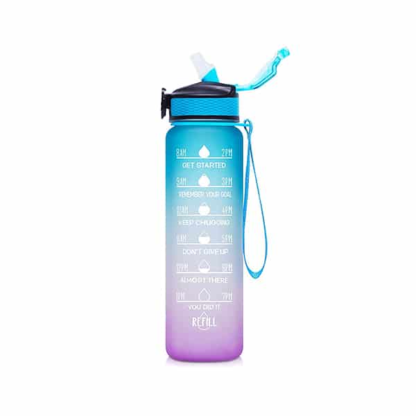 BottleBundle, Motivational Water Bottle + 5-dílná sada cvičebních gumiček - Image 6
