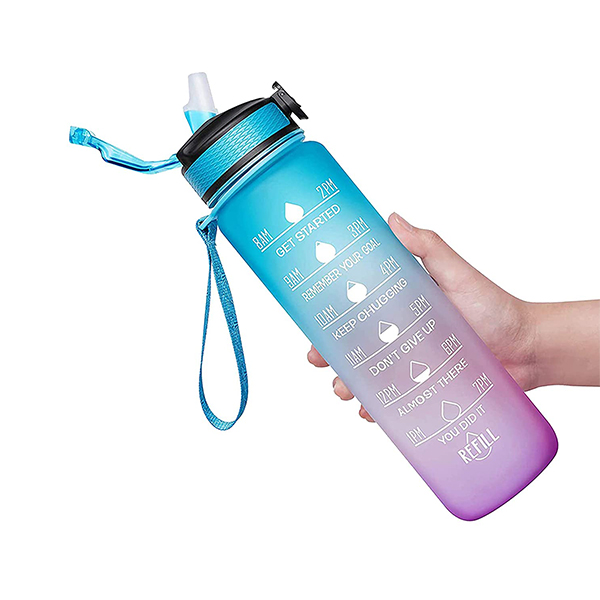 BottleBundle, Motivational Water Bottle + 5-dílná sada cvičebních gumiček - Image 7