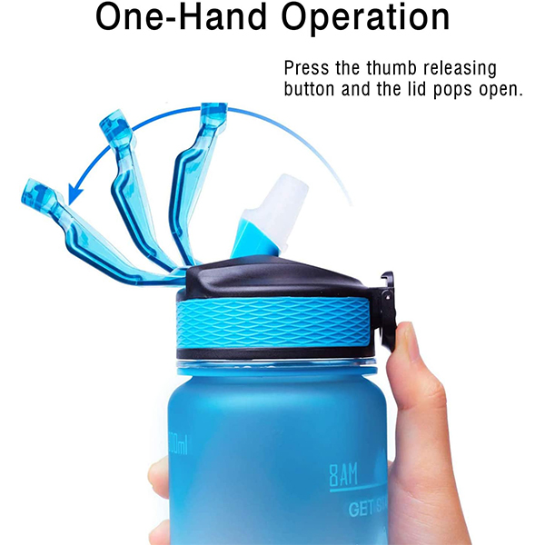 BottleBundle, Motivational Water Bottle + 5-dílná sada cvičebních gumiček - Image 8