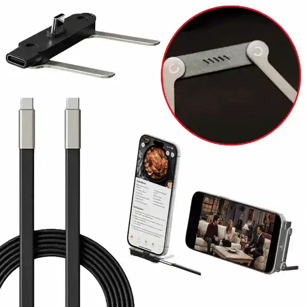 2v1 nabíjecí kabel s držákem na telefon, Bracky