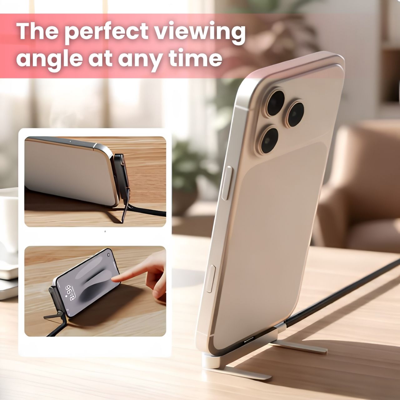 2v1 nabíjecí kabel s držákem na telefon, Bracky - Image 8