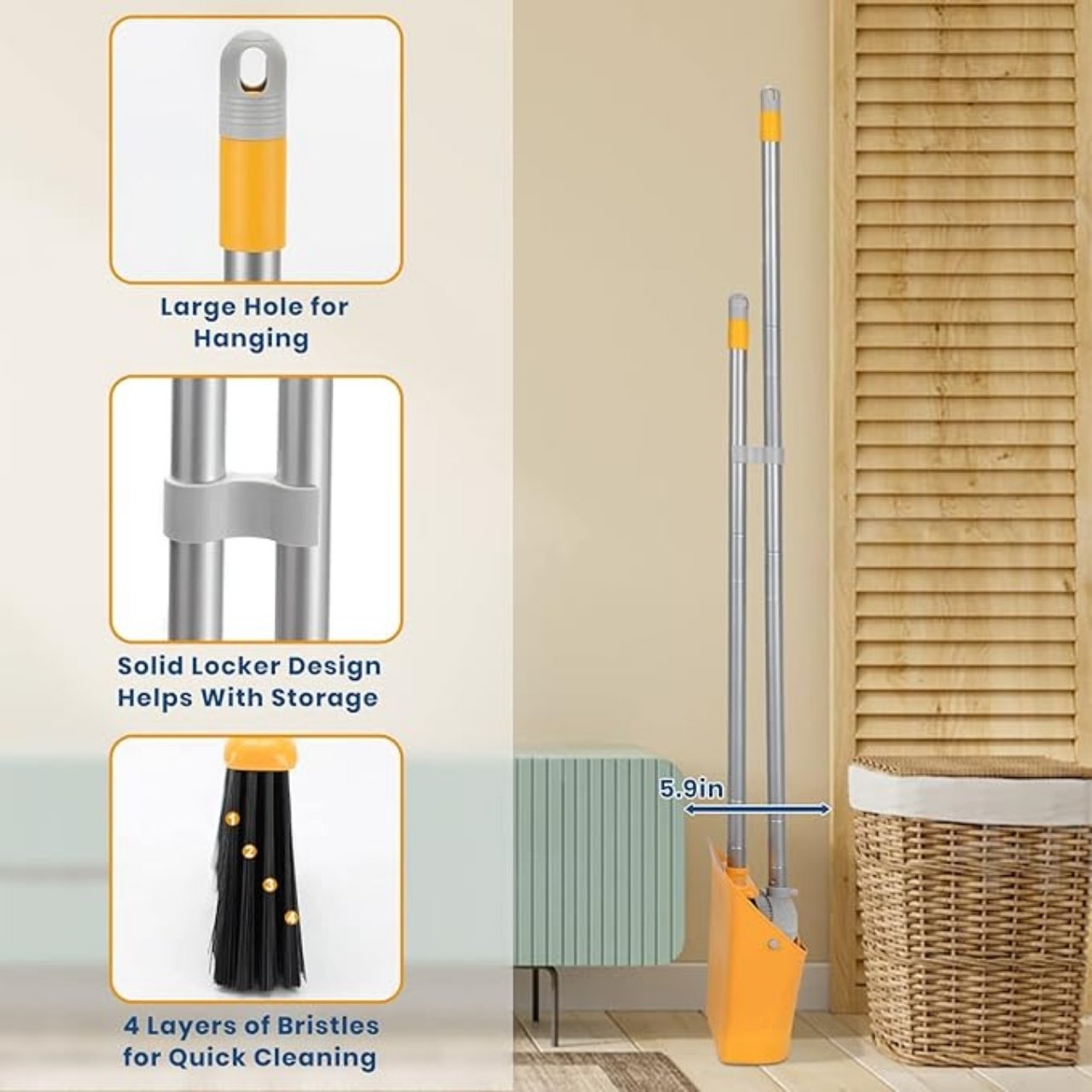 Broom, inovativní sada smetáku a lopatky - Image 2