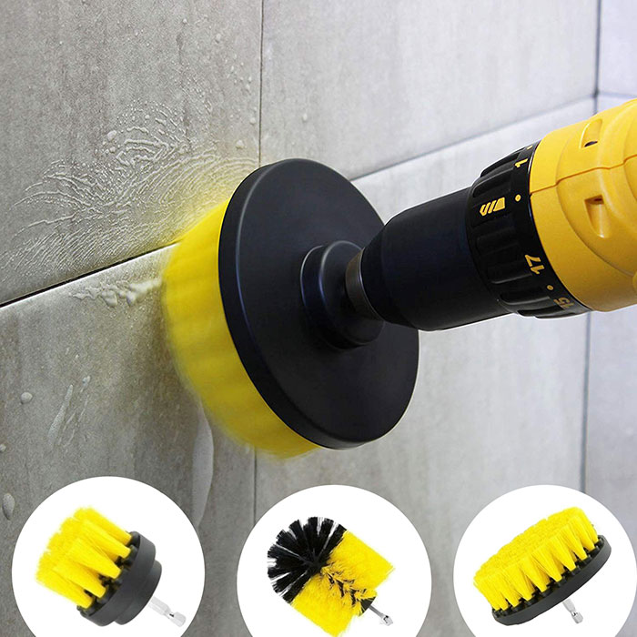 BrushDrill, Čistící kartáčová sada - 3 různé příslušenství pro elektrický vrtačku - Image 9