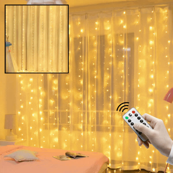 CURTLIGHT, Světelná LED závěs GlowLights - video