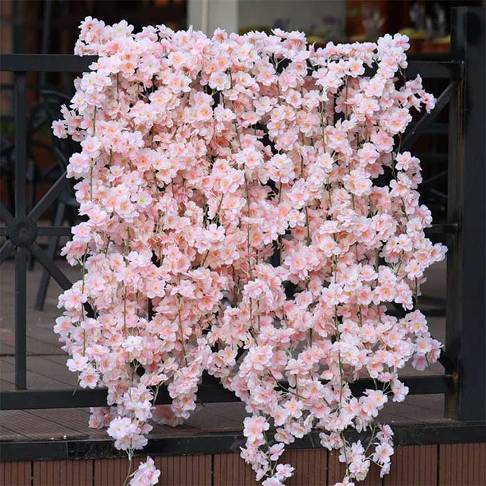 Cherry, umělé květiny s vzhledem přírodních třešňových květů (1,8 m) - Image 3