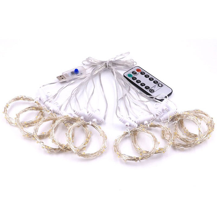 ColorfulCurtain, lehký závěs s 300 barevnými LED světly - Image 1