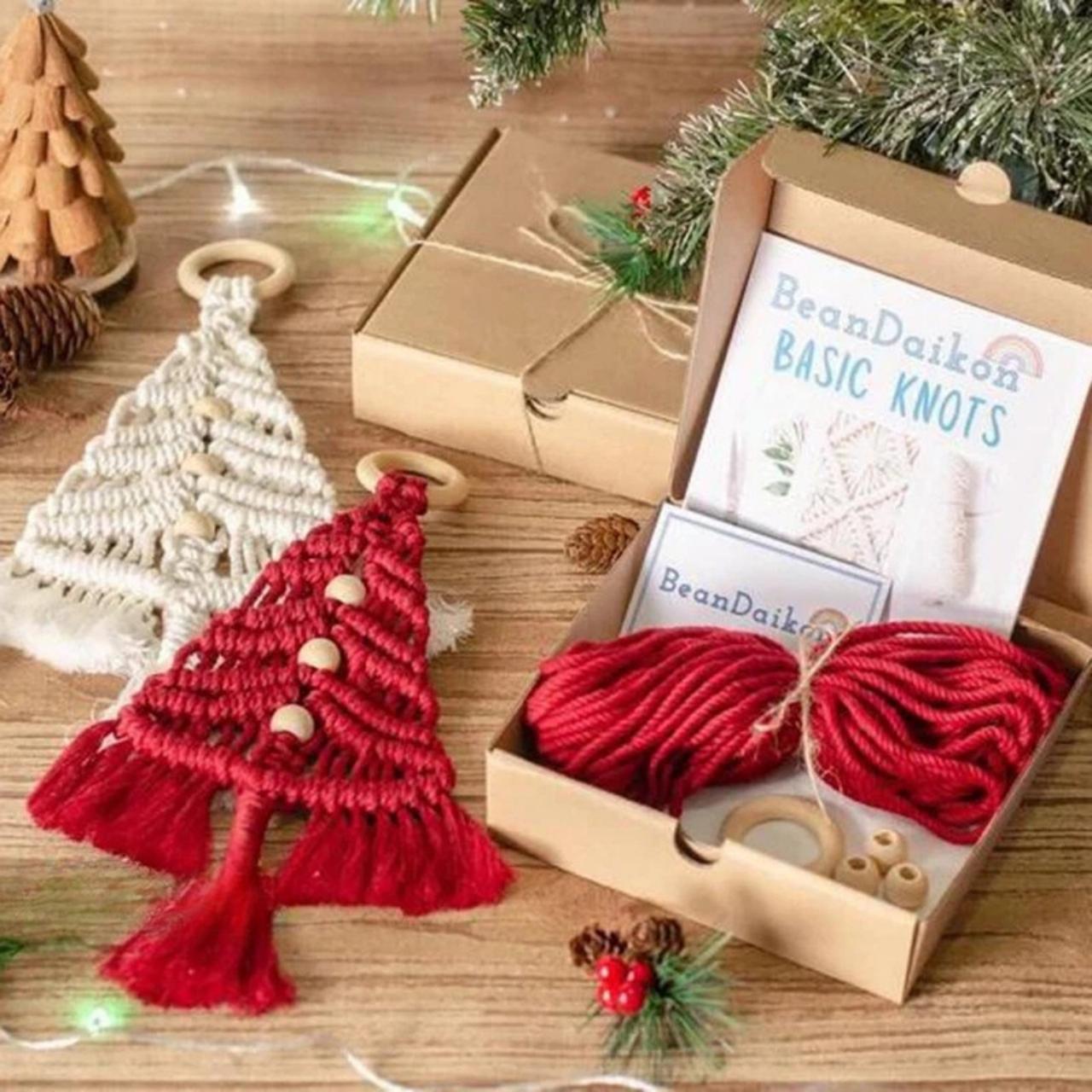 CraftKit, vánoční sada na výrobu makramé ozdob - Image 6