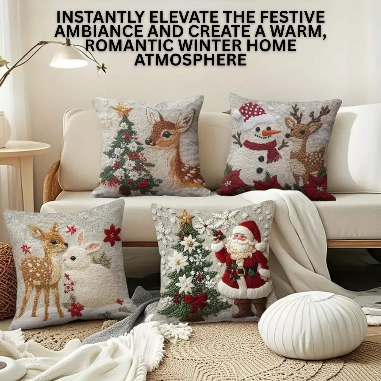CutePillows, vánoční povlaky na polštáře (4 kusy) - Image 8