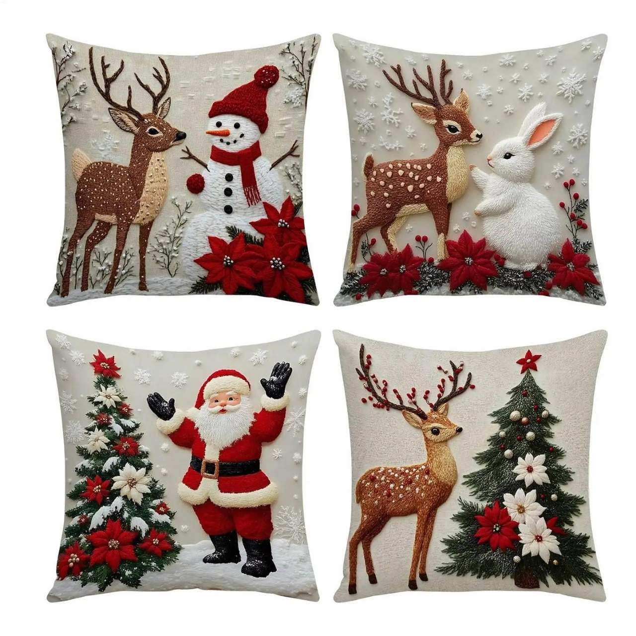CutePillows, vánoční povlaky na polštáře (4 kusy) - Image 6
