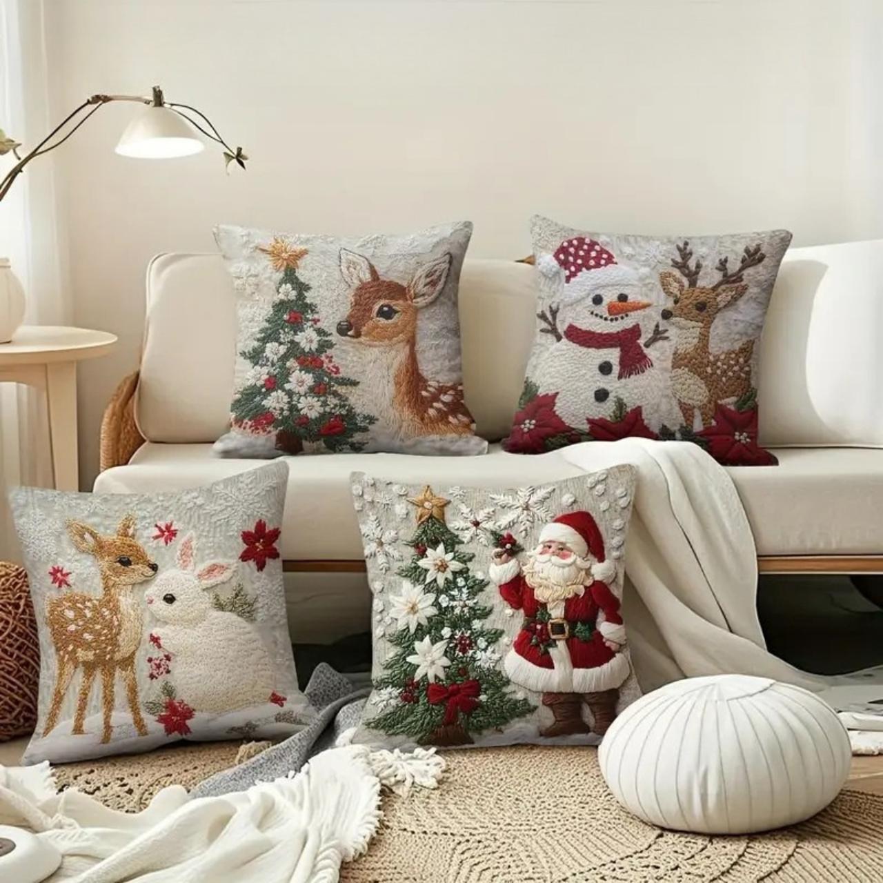 CutePillows, vánoční povlaky na polštáře (4 kusy) - Image 5