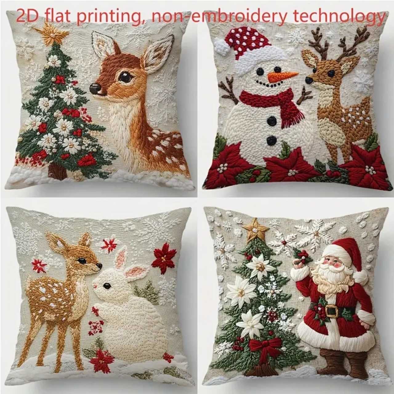 CutePillows, vánoční povlaky na polštáře (4 kusy) - Image 4