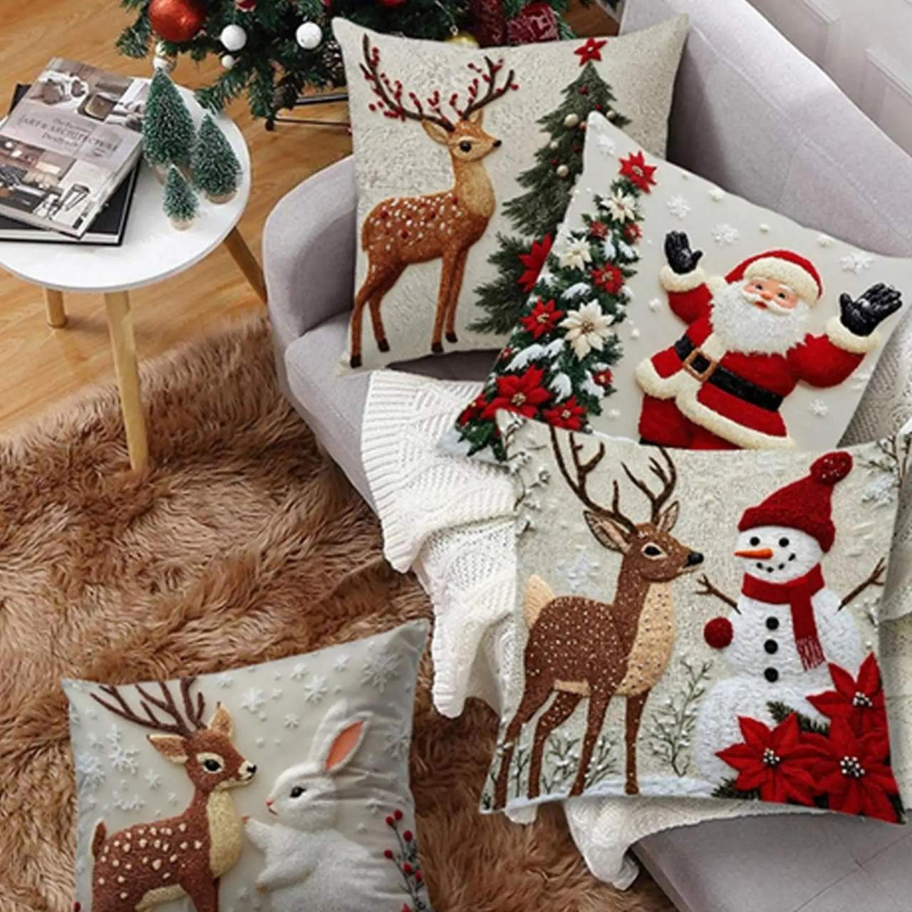CutePillows, vánoční povlaky na polštáře (4 kusy) - Image 2