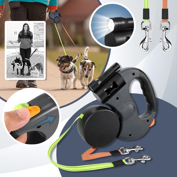 DDR-TST, Dvojitý vodítko pro psy FlexiPaws - Image 6