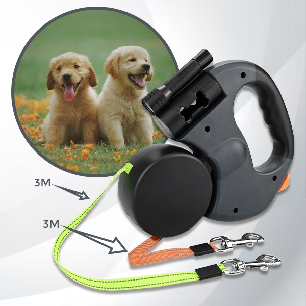 DDR-TST, Dvojitý vodítko pro psy FlexiPaws - Image 9
