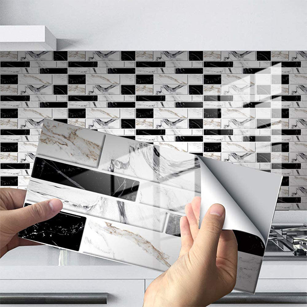 DecorWallpaper, trojrozměrné tapety na zeď v imitaci dlaždic (12 ks) - Image 4