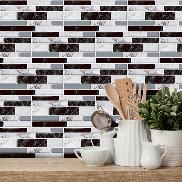 DecorWallpaper, trojrozměrné tapety na zeď v imitaci dlaždic (12 ks) - Image 8