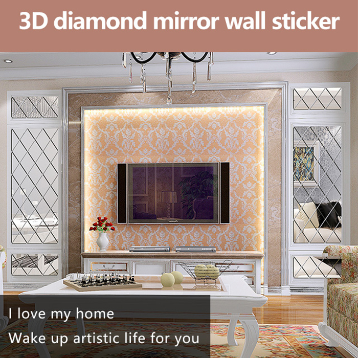 DiamondMirror, zrcadlové nálepky ve tvaru diamantu, které rozzáří a osvětlí každou místnost (32 ks) - Image 9