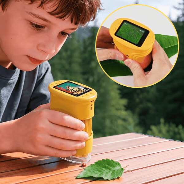 Přenosný digitální mikroskop pro děti DigScope - video