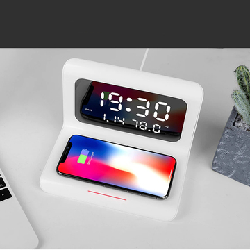 DigitalStation, nabíjecí stanice se 4 funkcemi: budík, kalendář, teploměr a bezdrátová nabíječka - Image 10
