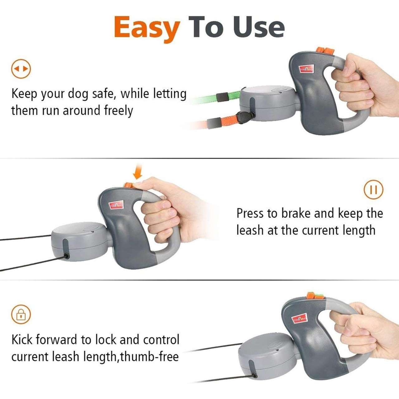 DoubleLeash, samonavíjecí vodítko pro dva psy - Image 5
