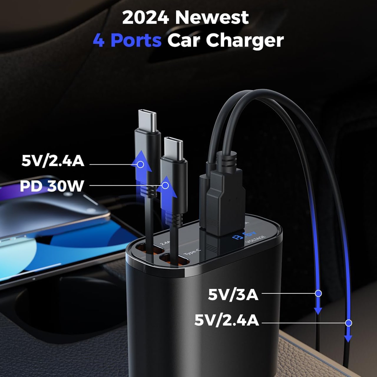 DualCharger, 4-v-1 nabíječka do auta - Image 3