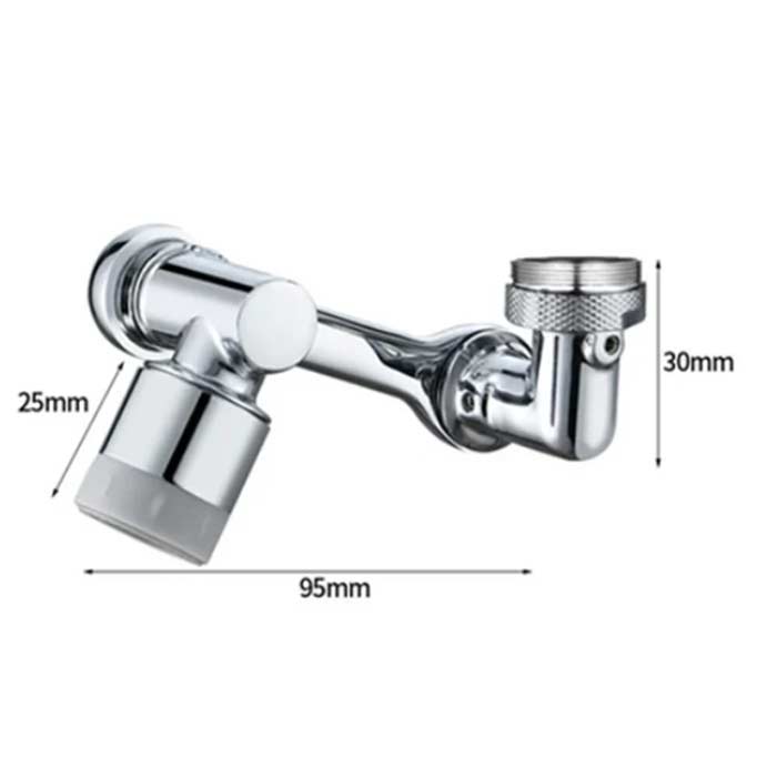 DualFaucet, nástavec na vodovodní kohoutek, který lze otáčet o 1080° a má 2 způsoby vypouštění vody - Image 2