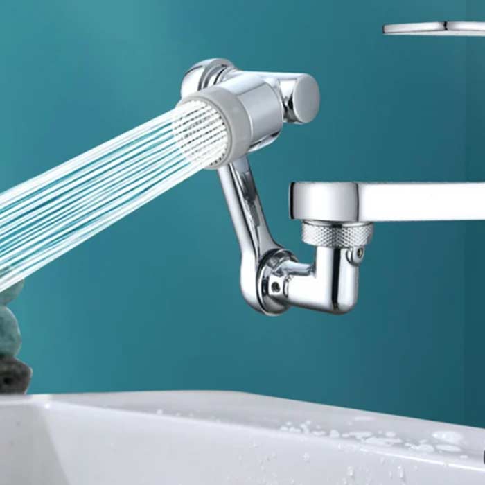 DualFaucet, nástavec na vodovodní kohoutek, který lze otáčet o 1080° a má 2 způsoby vypouštění vody - Image 5