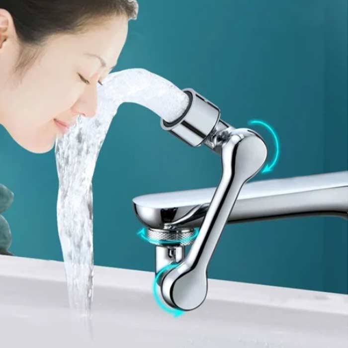 DualFaucet, nástavec na vodovodní kohoutek, který lze otáčet o 1080° a má 2 způsoby vypouštění vody - Image 7