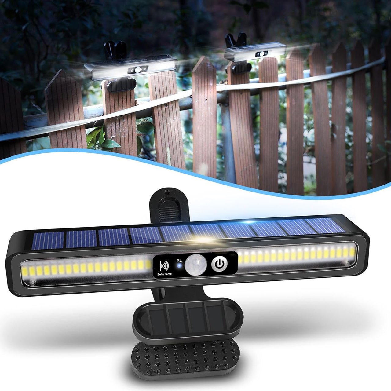 LampClip, venkovní solární lampa s pohybovým senzorem