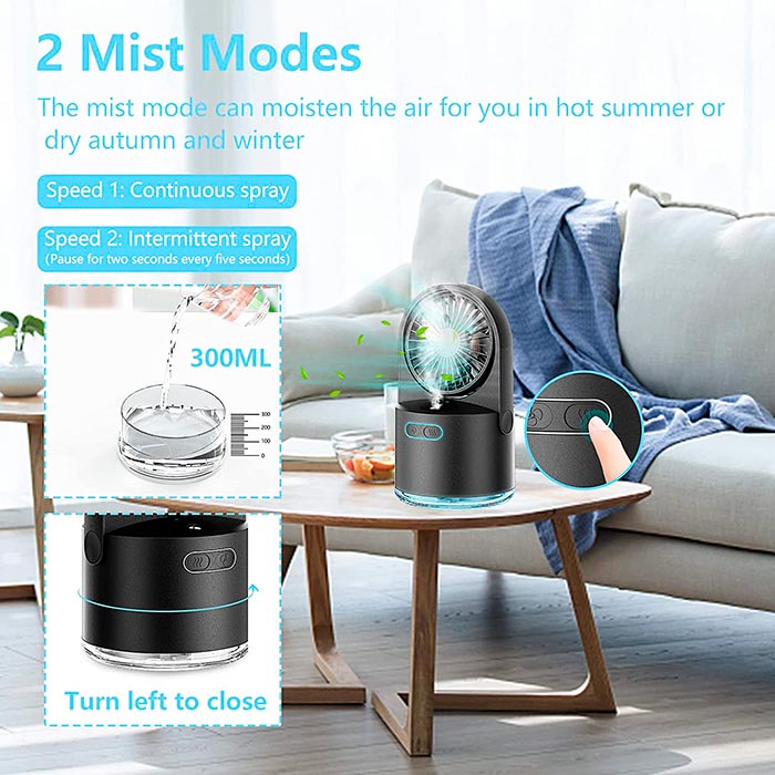 FanMist, ventilátor, který ochlazuje a zvlhčuje místnost - Image 5