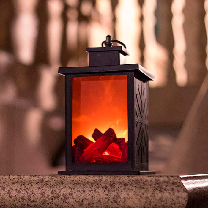 FireLantern, dekorativní lampa s vzhledem krbu a virtuálním ohněm - Image 3