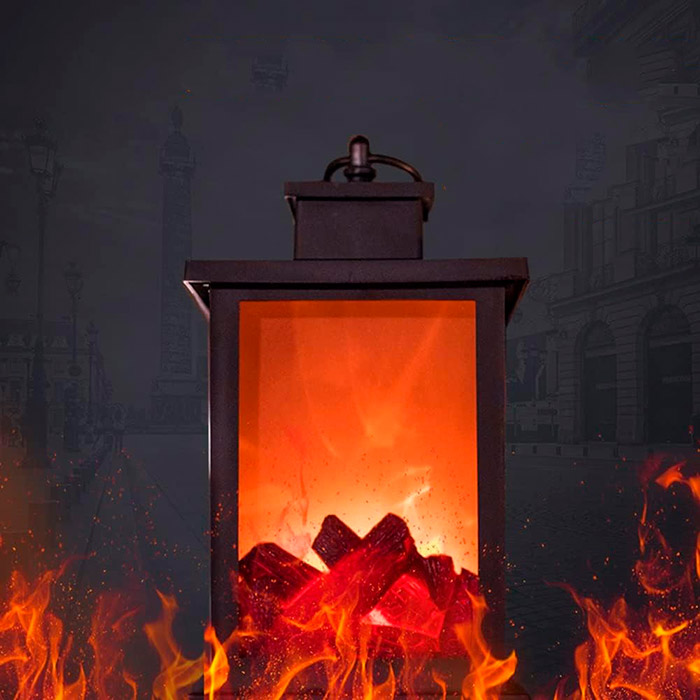 FireLantern, dekorativní lampa s vzhledem krbu a virtuálním ohněm - Image 4