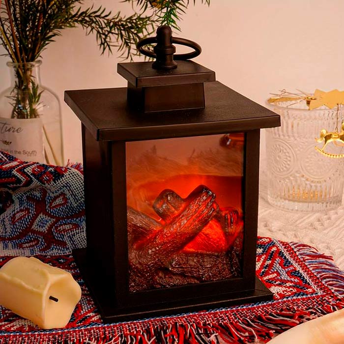 FireLantern, dekorativní lampa s vzhledem krbu a virtuálním ohněm - Image 5