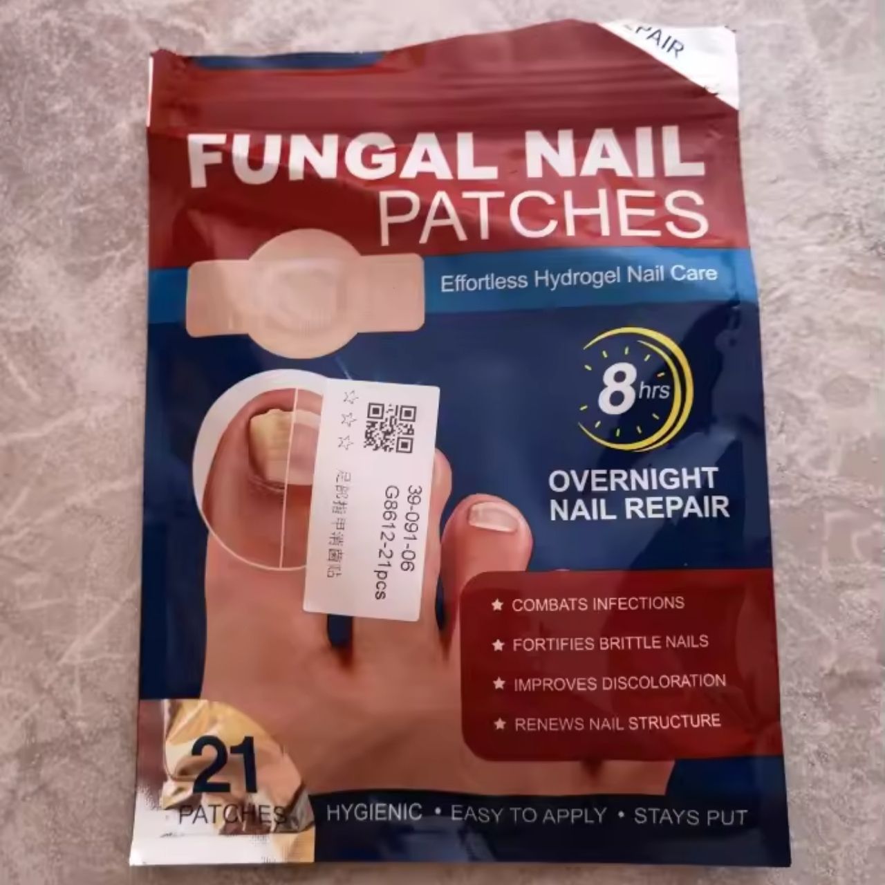FungalPatches, regenerační náplasti pro péči o poškozené nehty (21 ks.) - Image 5