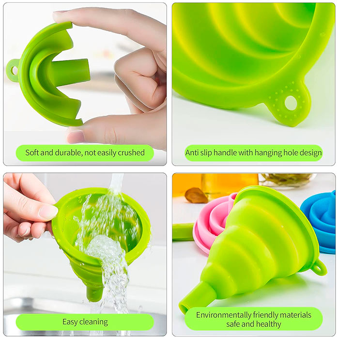 Funnel, skládací silikonový trychtýř pro nalévání tekutin a jiných potravin - Image 6