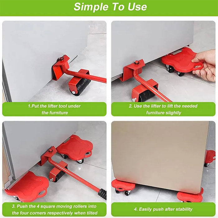 FurnitureMover, 15dílná sada pomůcek pro přesun nábytku - Image 5