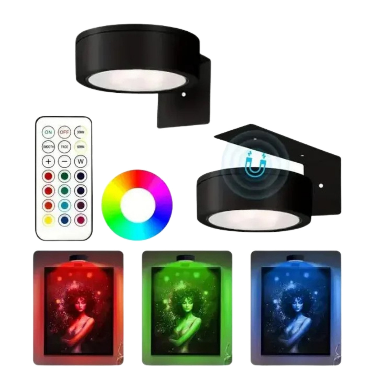 GalleryGlow, Magnetické LED osvětlení obrázků (2 ks) - Image 2